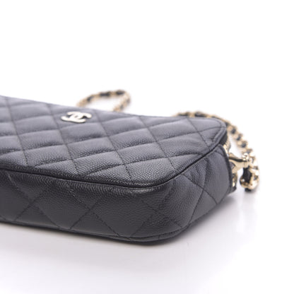 Chanel Caviar Quilted Small Clutch With Chain Black 12 of 14