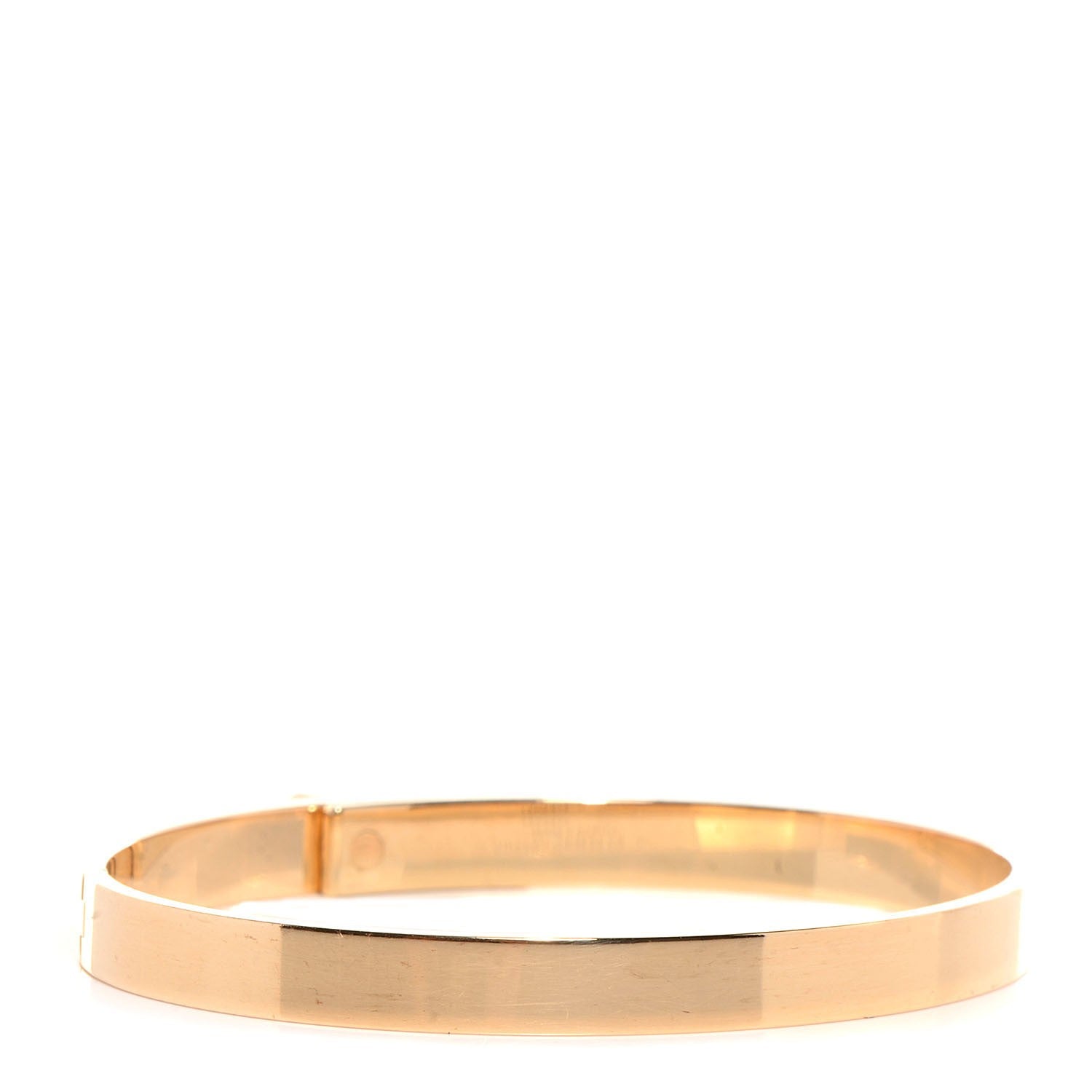 Hermes 18K Yellow Gold Diamond PM Kelly Bracelet SH 3 of 7