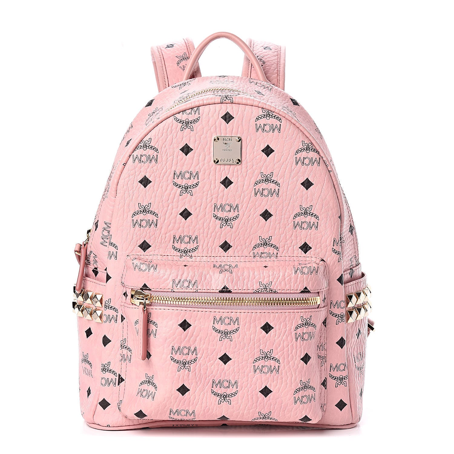 MCM Visetos Small Side Stud Stark Backpack Soft Pink 1 of 11