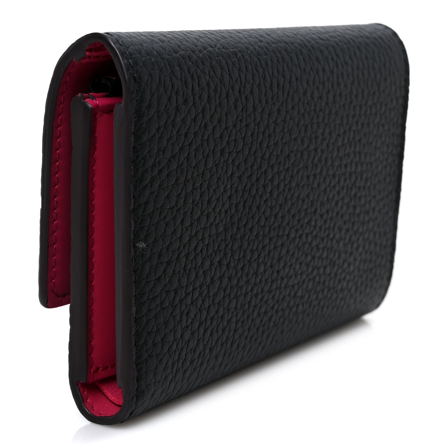Louis Vuitton Taurillon Capucines Compact Wallet Black 3 of 9