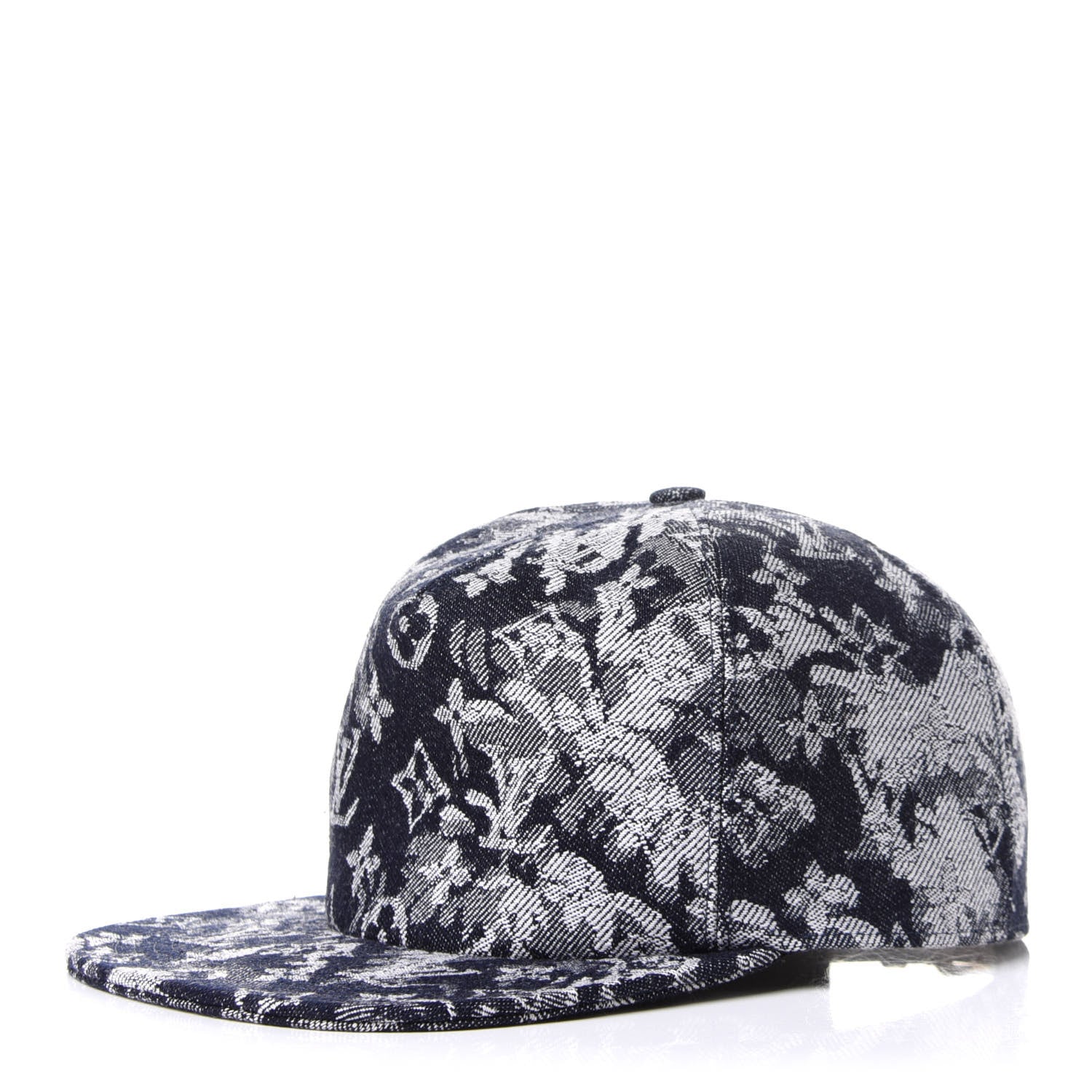 Louis Vuitton Monogram Tapestry Cap 58 Blue 1 of 8
