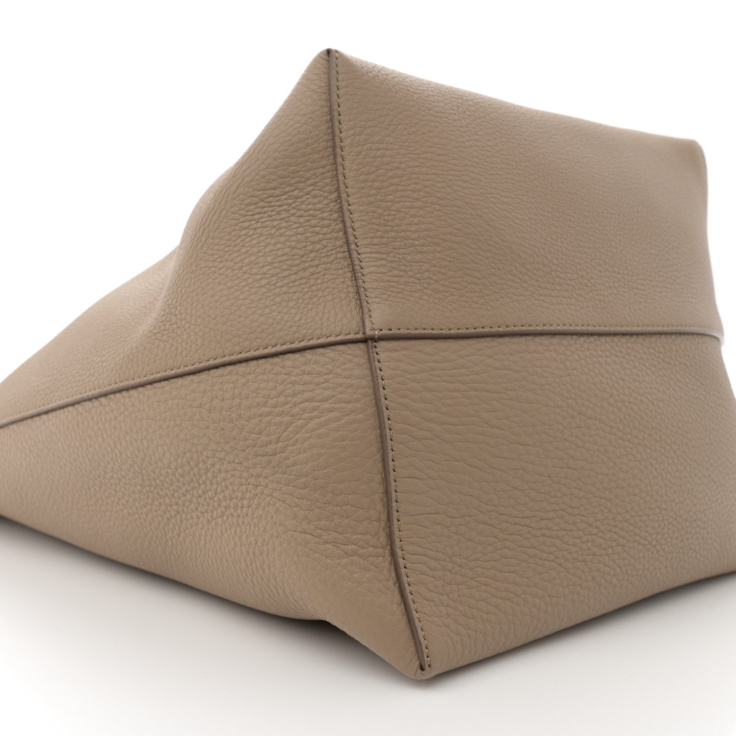 The Row Grained Calfskin Large N/S Park Tote Dark Taupe 9 of 10