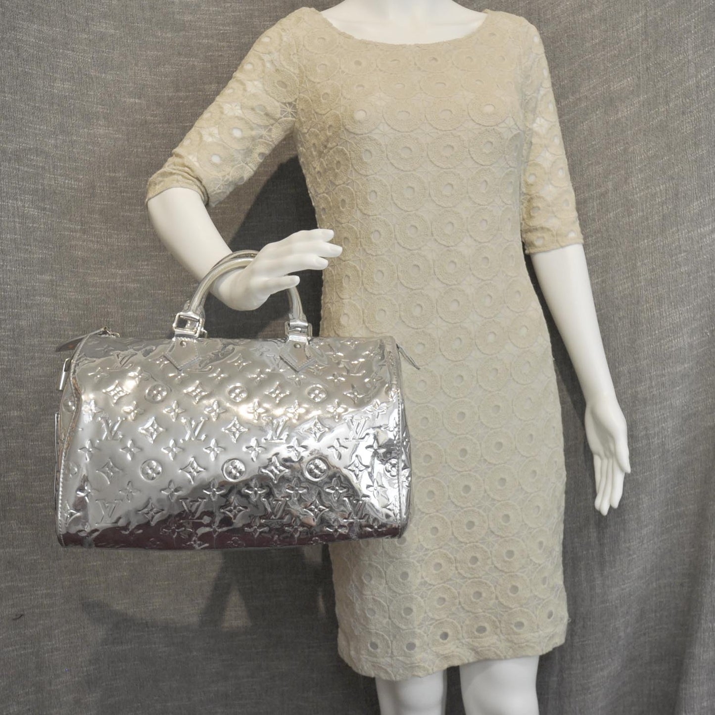 Monogram Miroir Speedy 30 Silver