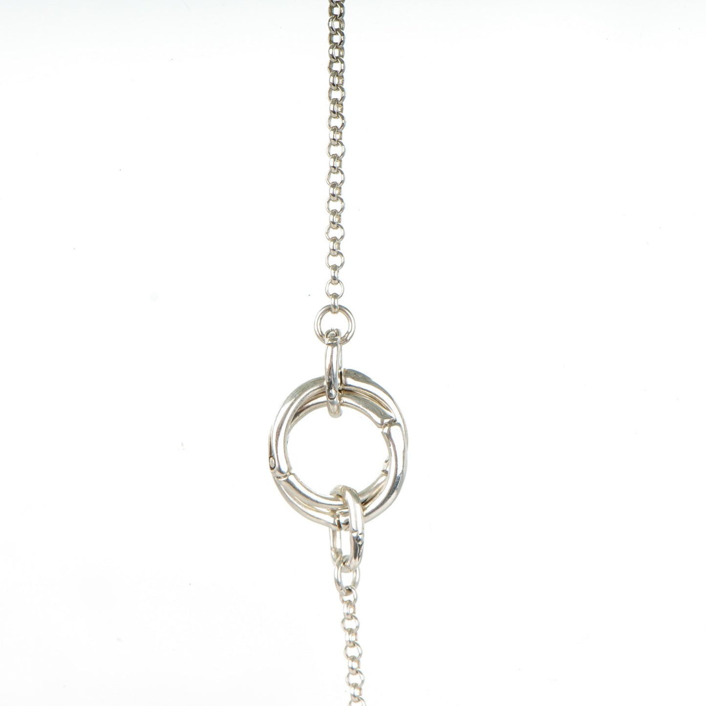 Sterling Silver Bamboo Sautoir Necklace