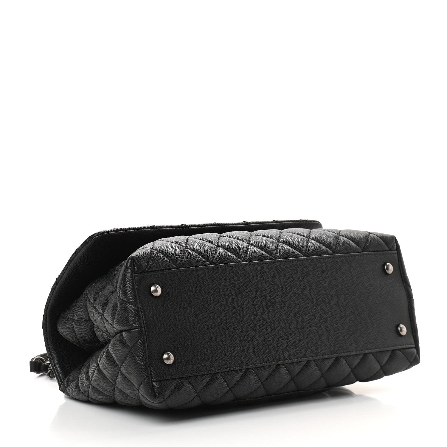 Chanel Caviar Quilted Small Coco Handle Flap Black 4 of 10