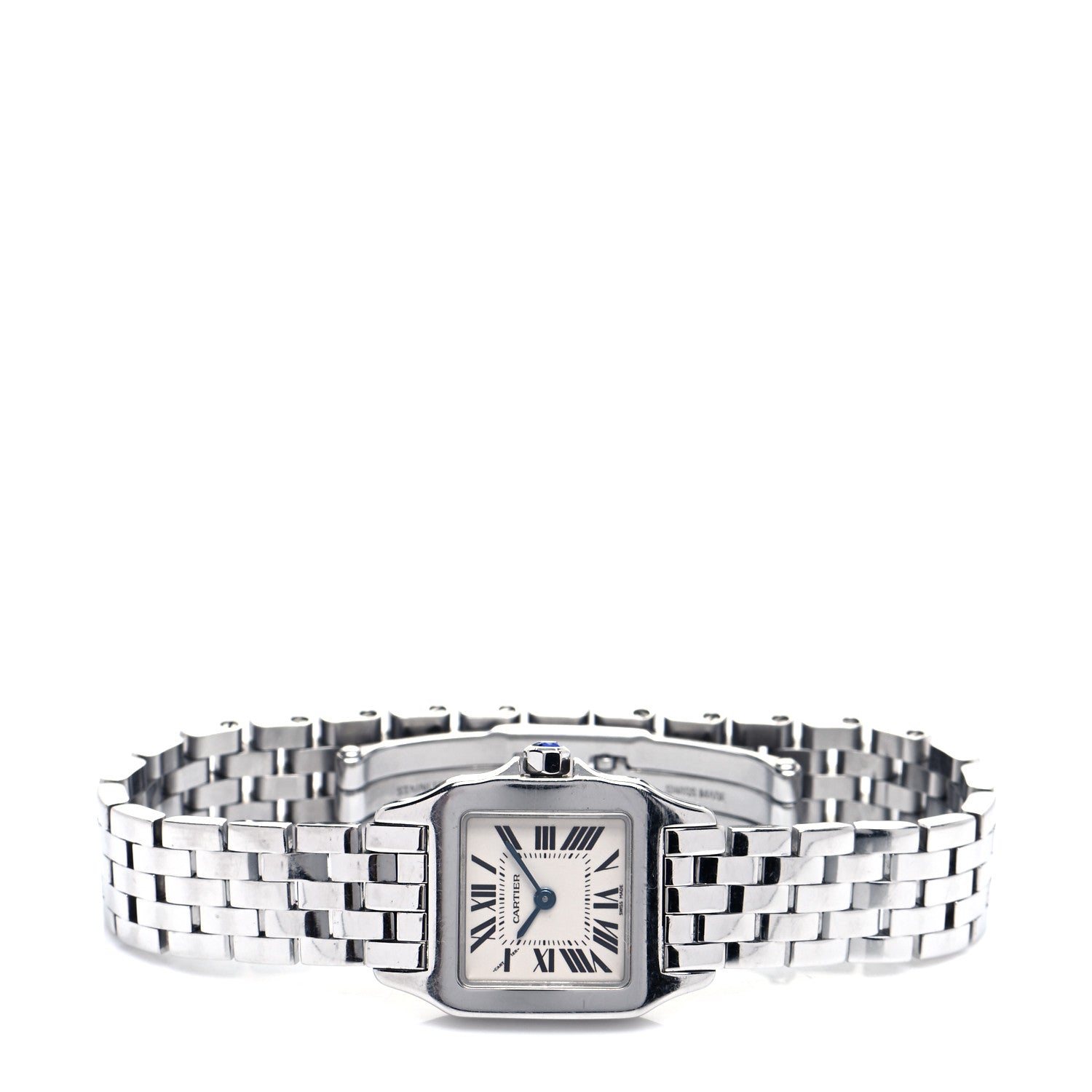 Cartier Stainless Steel 20mm Santos Demoiselle Quartz Watch 2 of 6