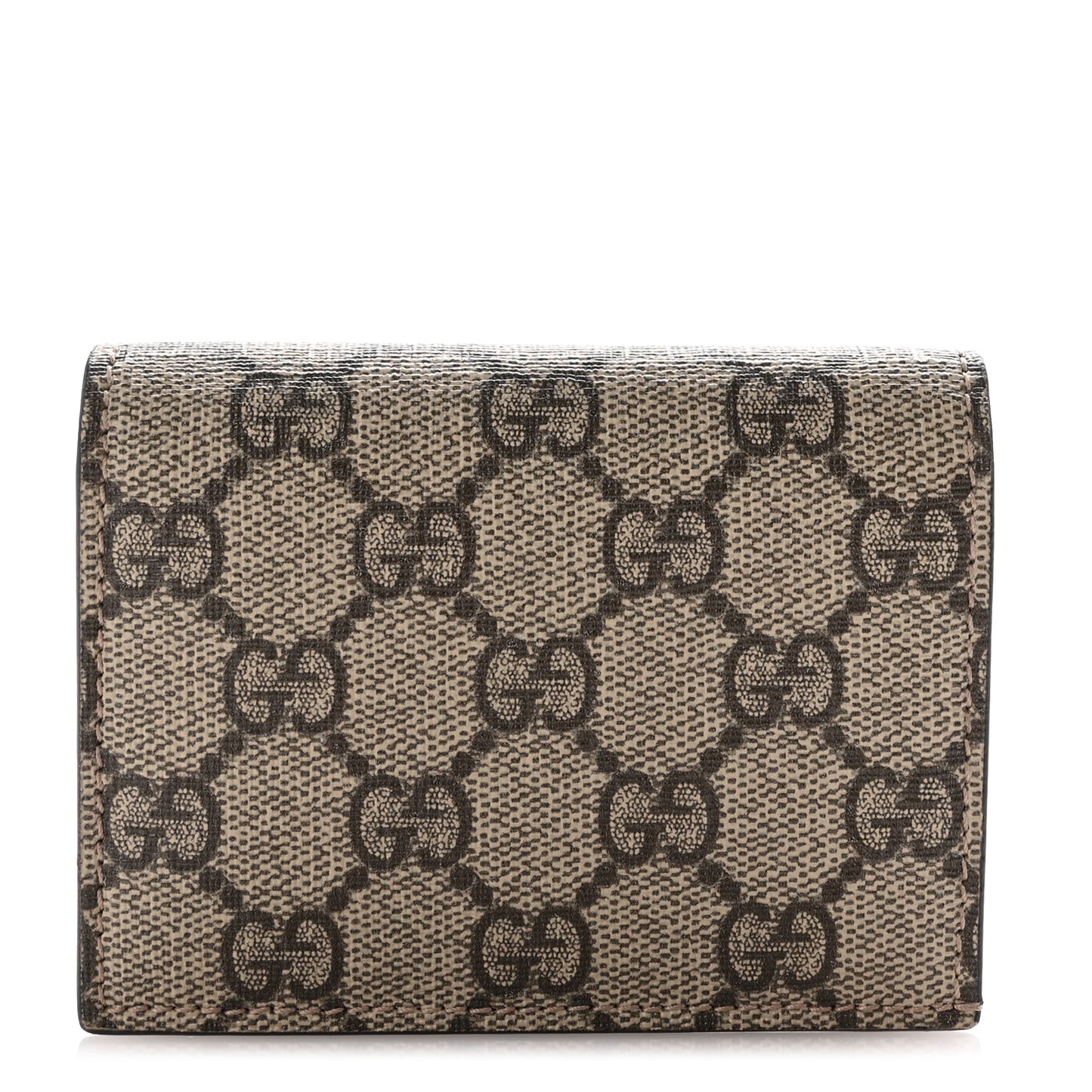 GG Supreme Monogram Card Case Beige