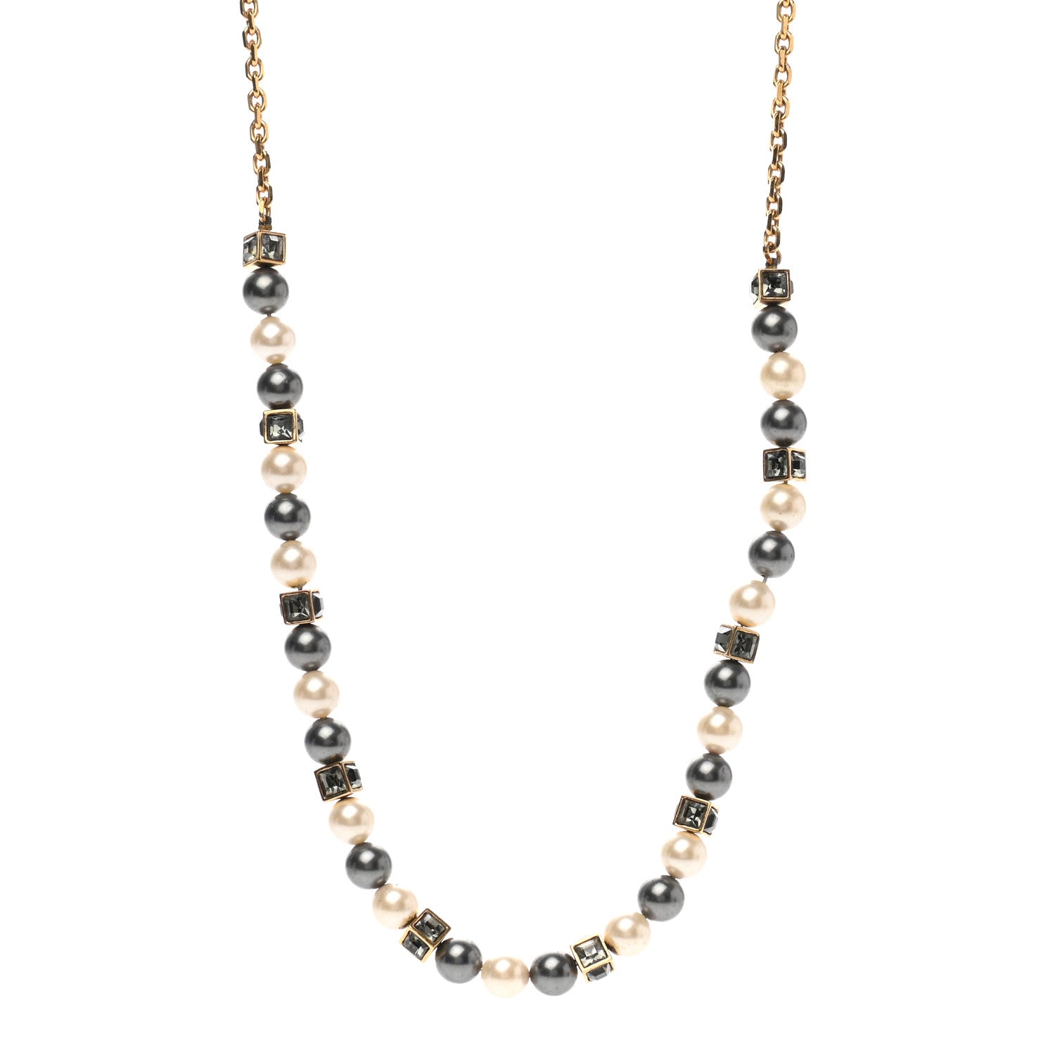 Louis Vuitton Pearl Crystal Cry Me A River Short Necklace 1 of 4