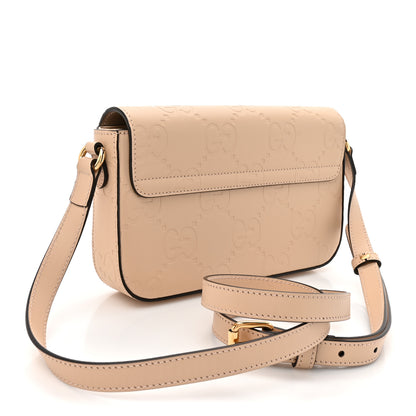 Gucci Calfskin GG Super Mini Shoulder Bag Beige 3 of 12