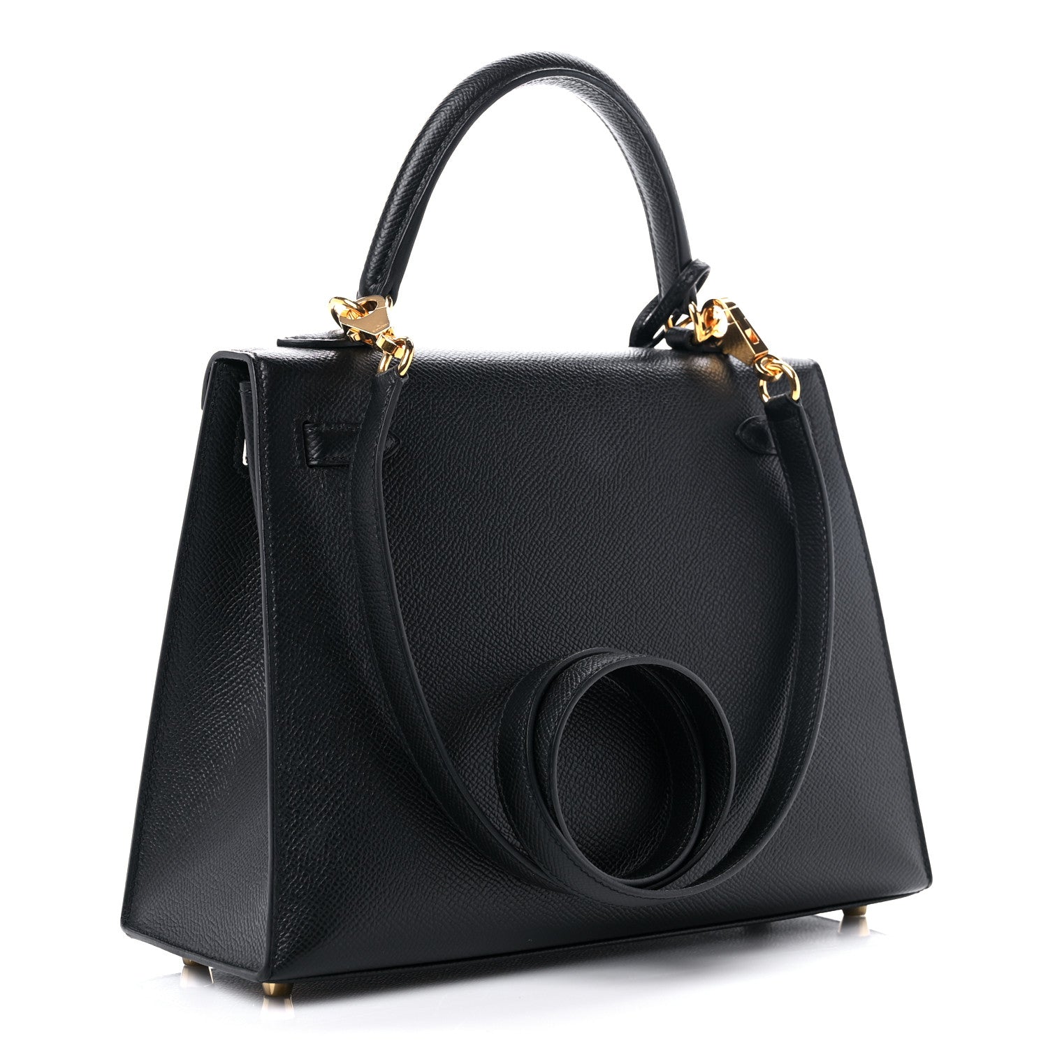 Hermes Epsom Kelly Sellier 25 Black 3 of 9