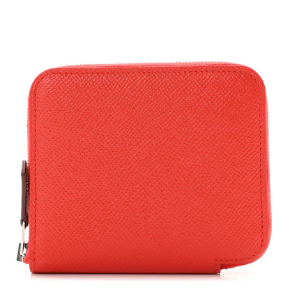 Hermes Epsom Silk'In Compact Wallet Capucine 1 of 8