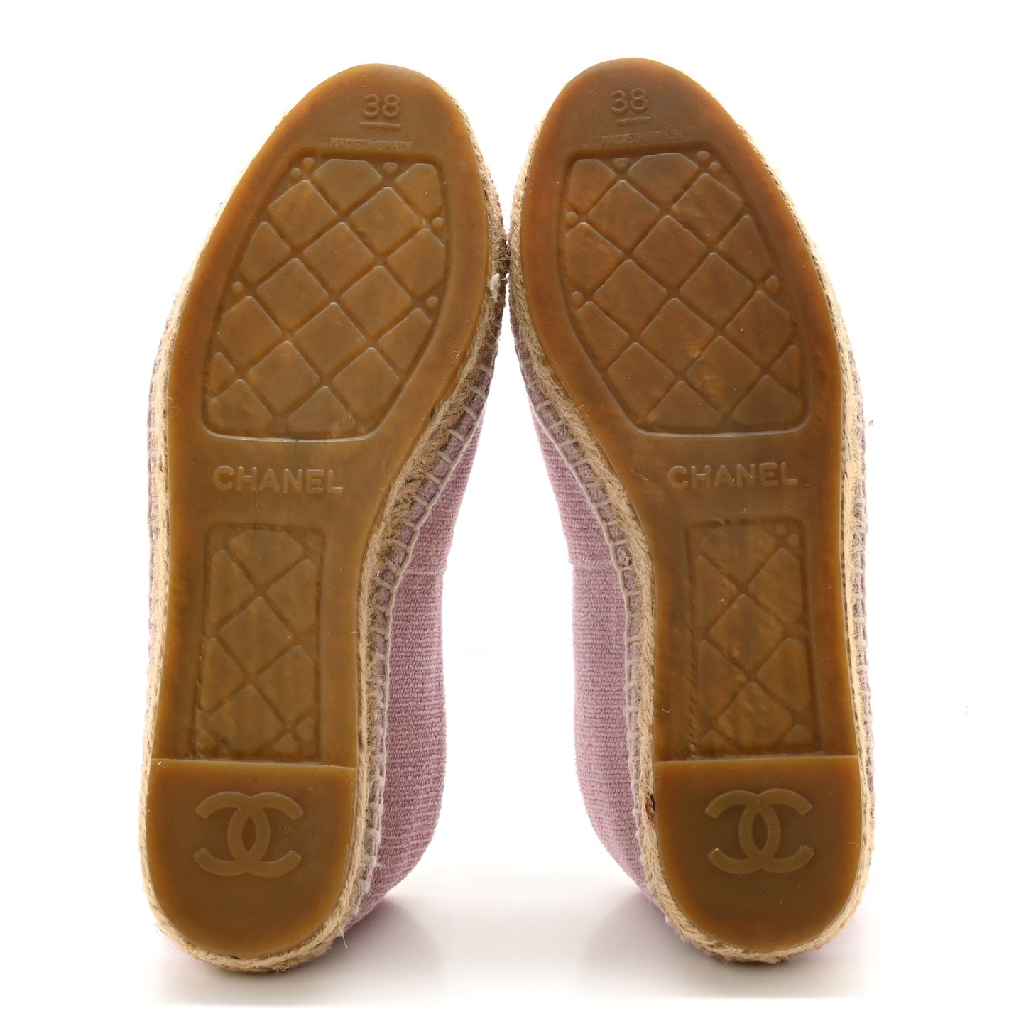 Toile Sequin CC Espadrilles 38 Pink Dark Pink