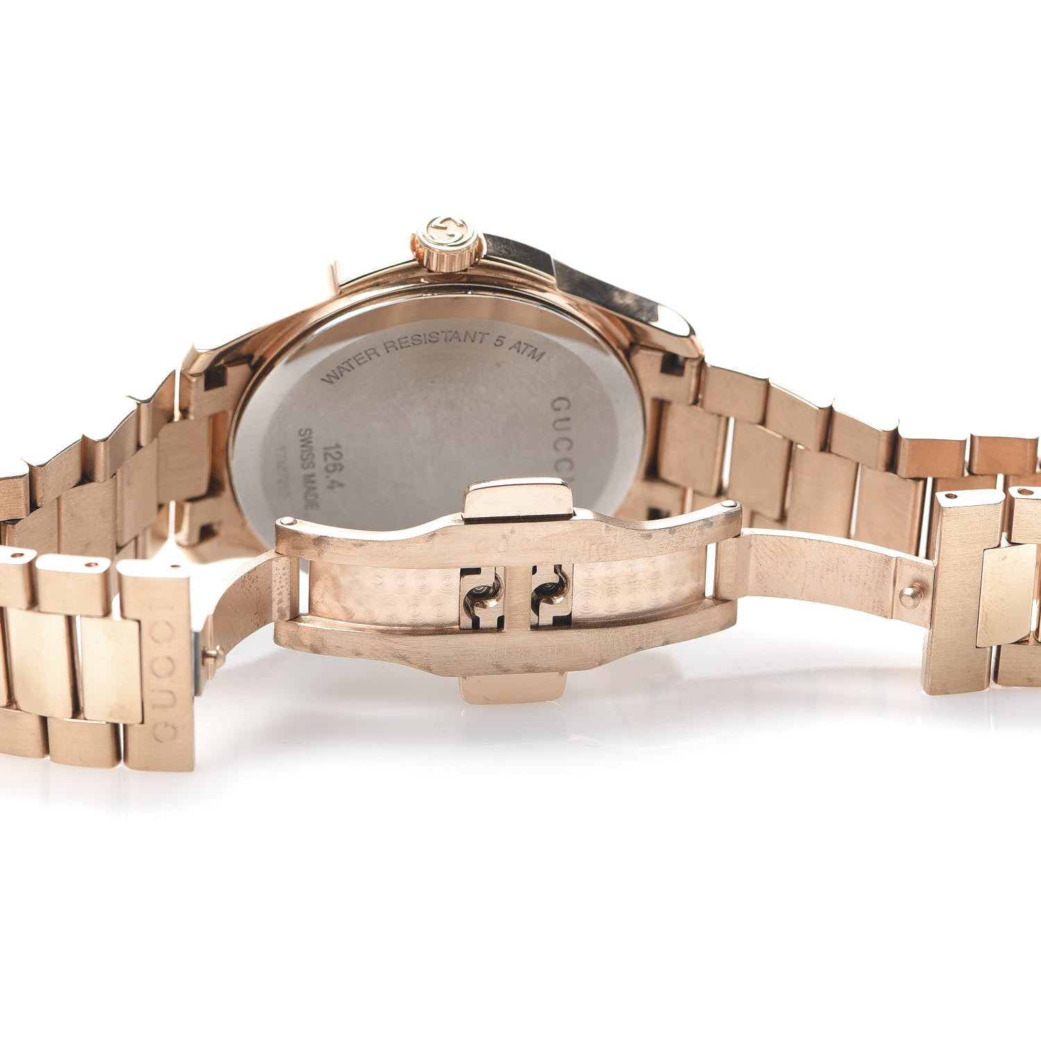 Gucci Stainless Steel 38mm G-Timeless Diamante Quartz Watch Rose 6 of 7