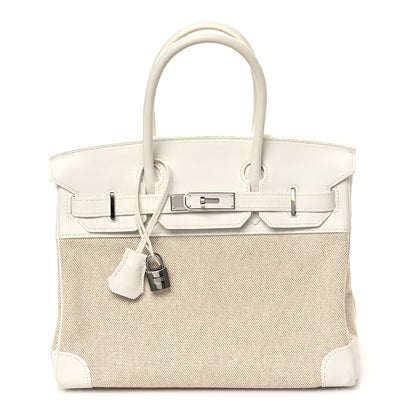 Hermes Toile Swift Birkin 30 White 1 of 12