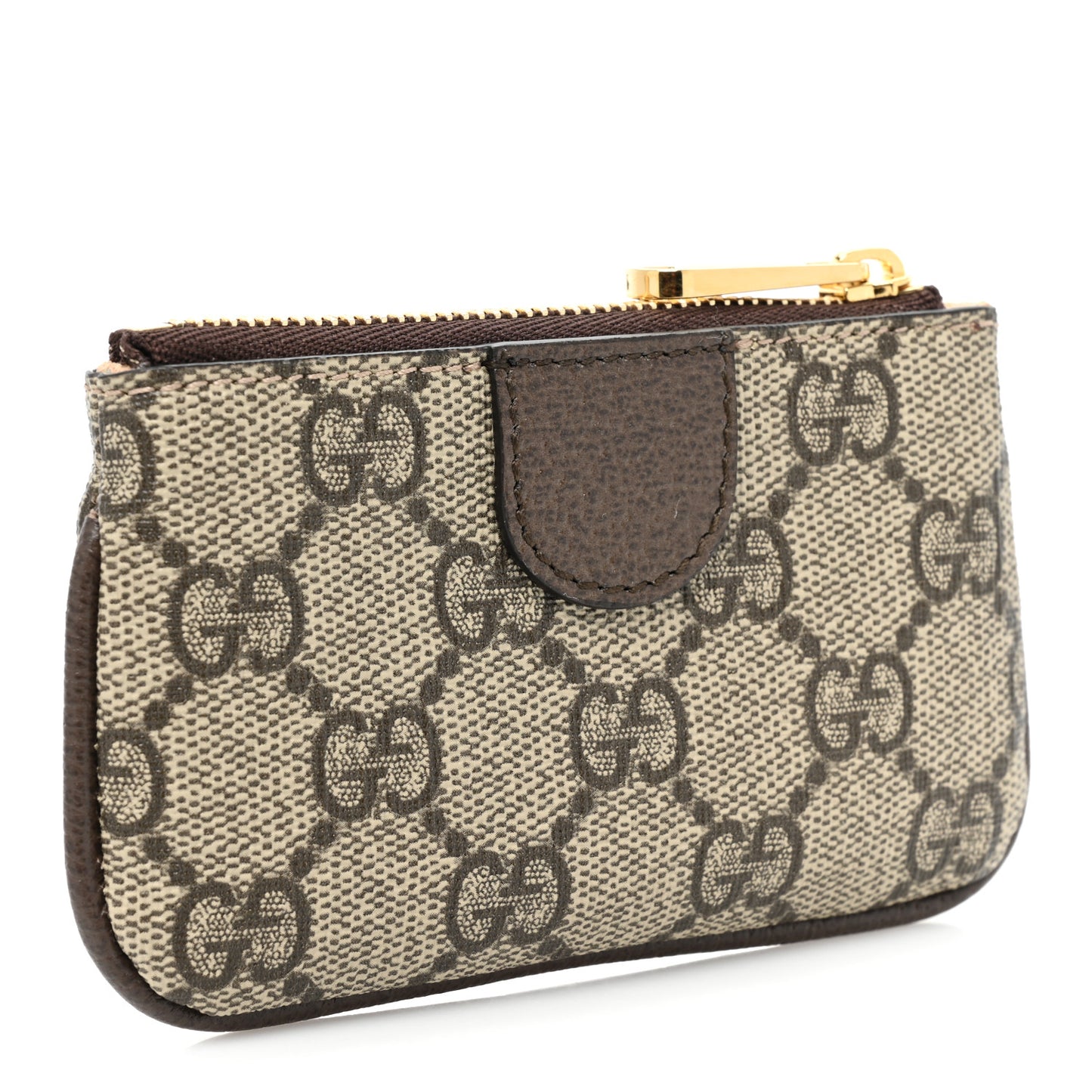 GG Supreme Monogram Web Ophidia Key Case Beige New Acero