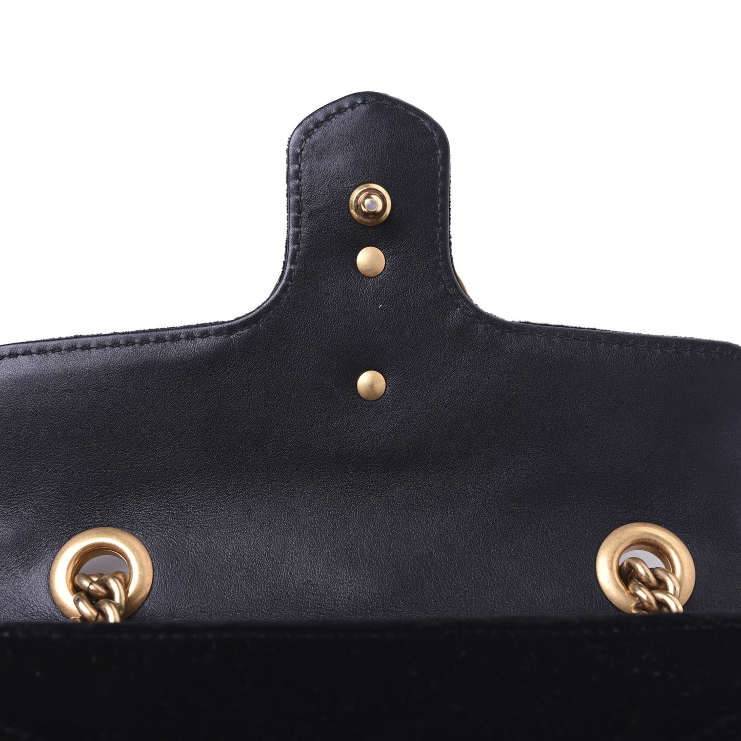 Velvet Matelasse Mini GG Marmont Shoulder Bag Black