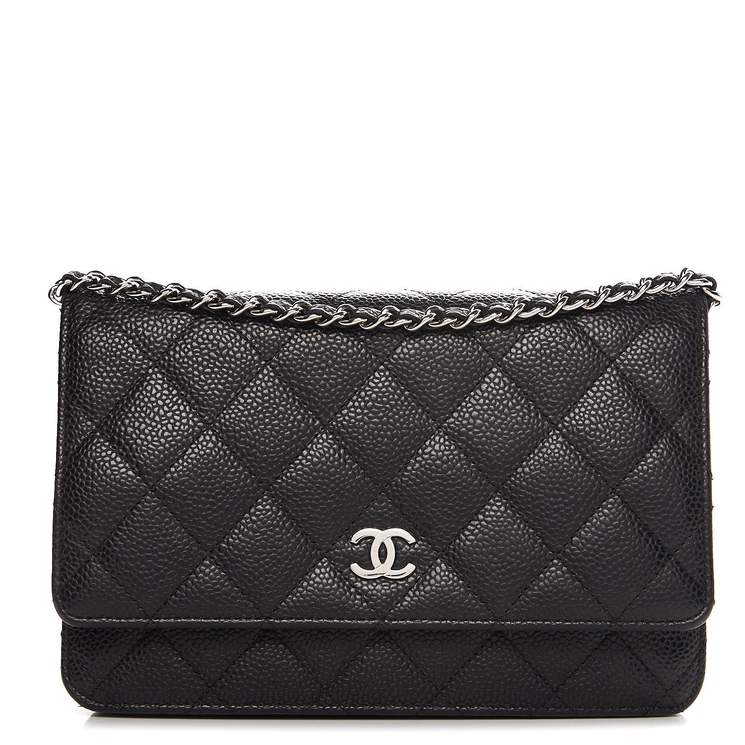 Chanel Caviar Quilted Wallet On Chain WOC Black 1 of 9