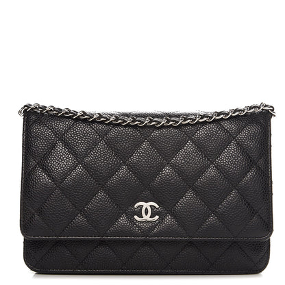 Chanel Caviar Quilted Wallet On Chain WOC Black 1 of 9