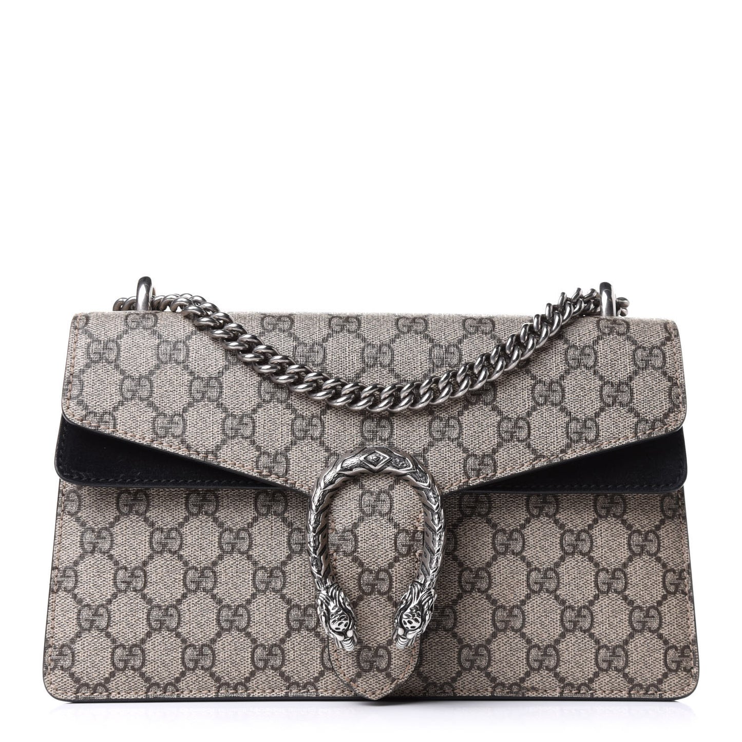 GG Supreme Monogram Small Dionysus Shoulder Bag Black