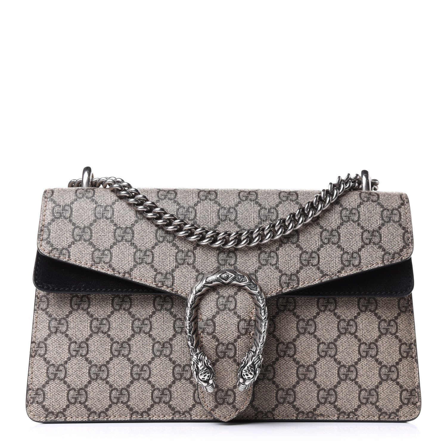 Gucci GG Supreme Monogram Small Dionysus Shoulder Bag Black 1 of 10