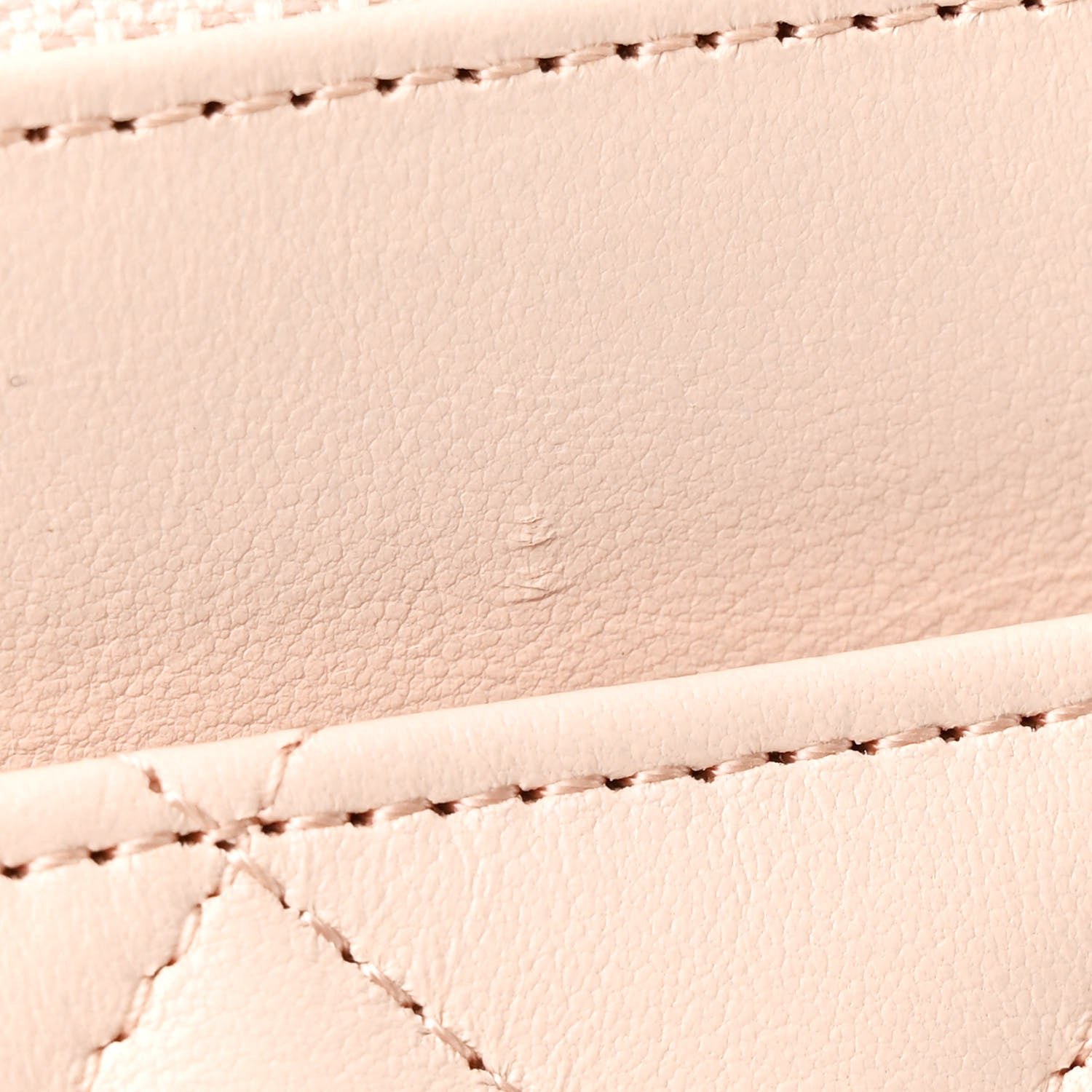 Chanel Lambskin Quilted CC Pearl Crush Wallet on Chain WOC Light Beige 12 of 14