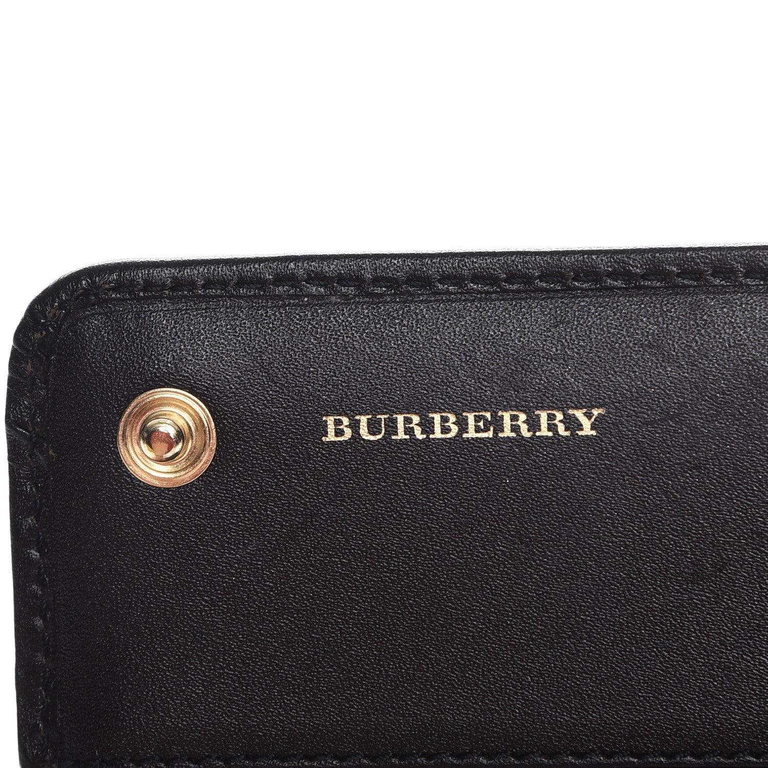 Burberry Haymarket Check Continental Flap Wallet Chocolate 7 of 14