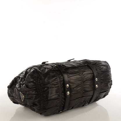 Prada Nappa Gaufre Framed Tote Nero Black 4 of 8