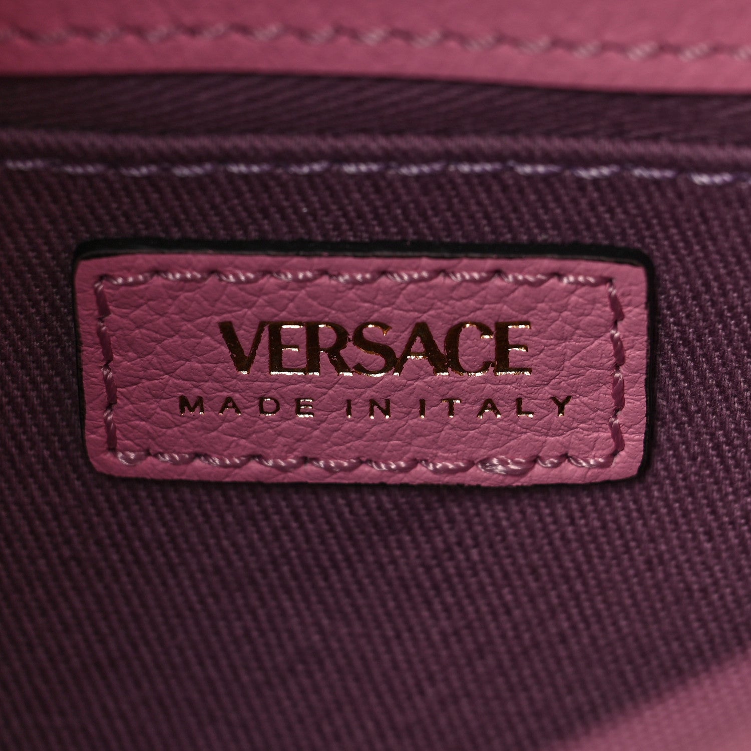 Versace Calfskin Tweed Medusa Small Top Handle Handbag Baby Pink Pineapple 6 of 8