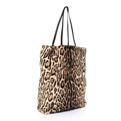 Saint Laurent Leopard Calf Hair Tote 2 of 8