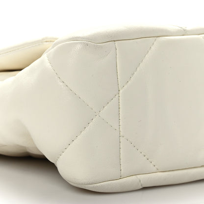 Chanel Goatskin Quilted Medium Chanel 19 Flap White 7 of 8