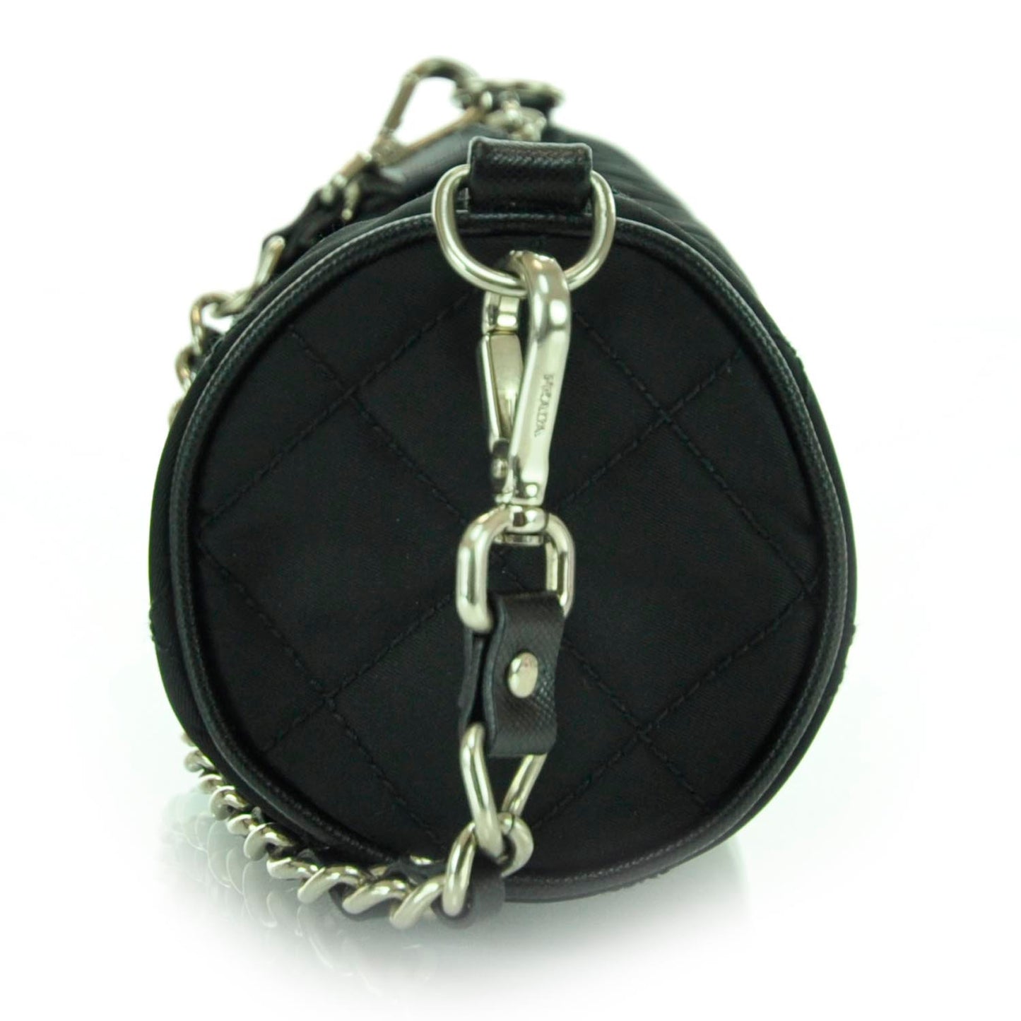 Tessuto Nylon Quilted Handbag Nero Black