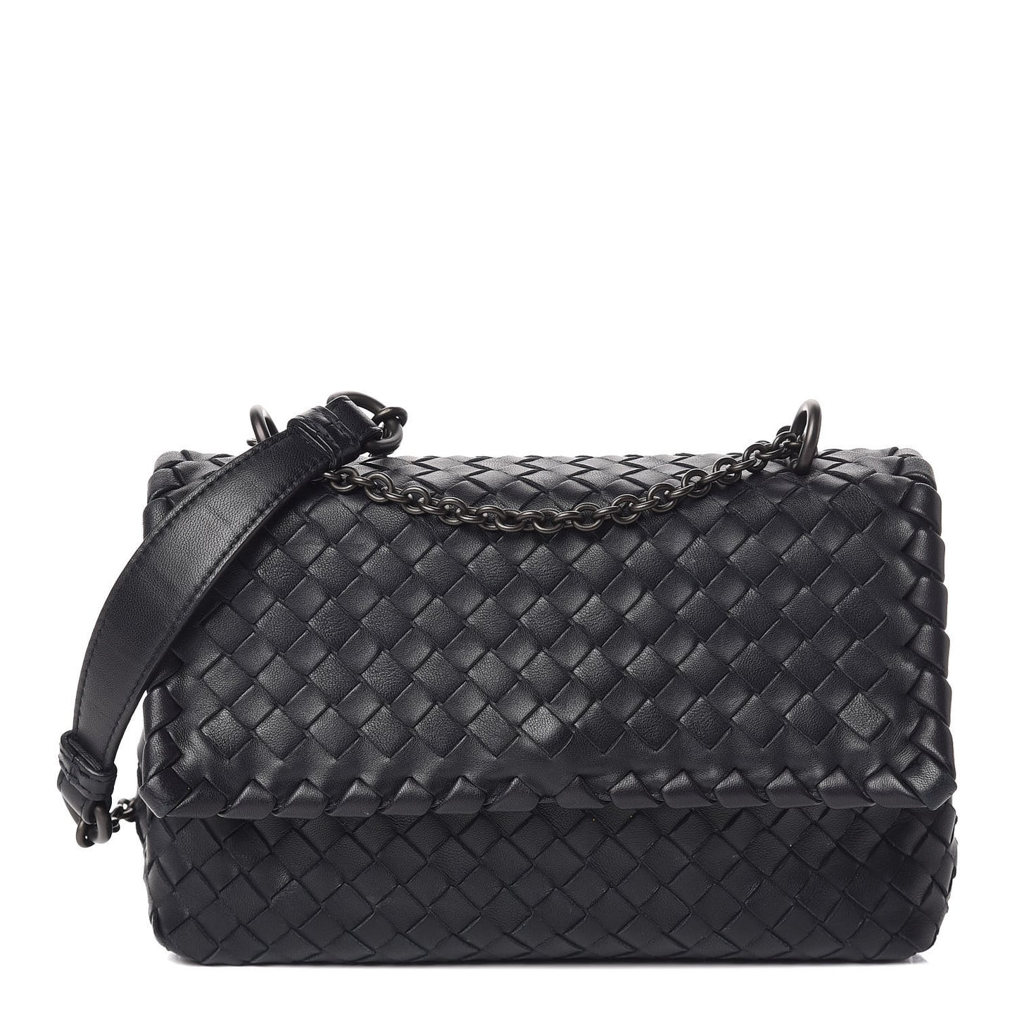 Nappa Intrecciato Baby Olimpia Shoulder Bag Tourmaline