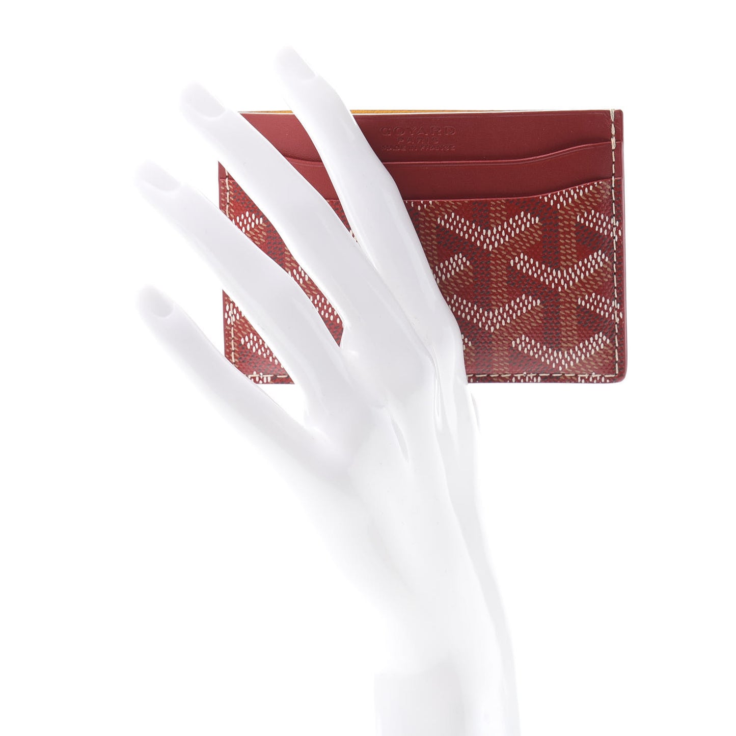 Goyardine Saint Sulpice Card Holder Red