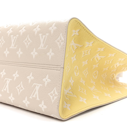 Louis Vuitton Empreinte Monogram Spring In The City Onthego MM Beige Pink Yellow 9 of 9