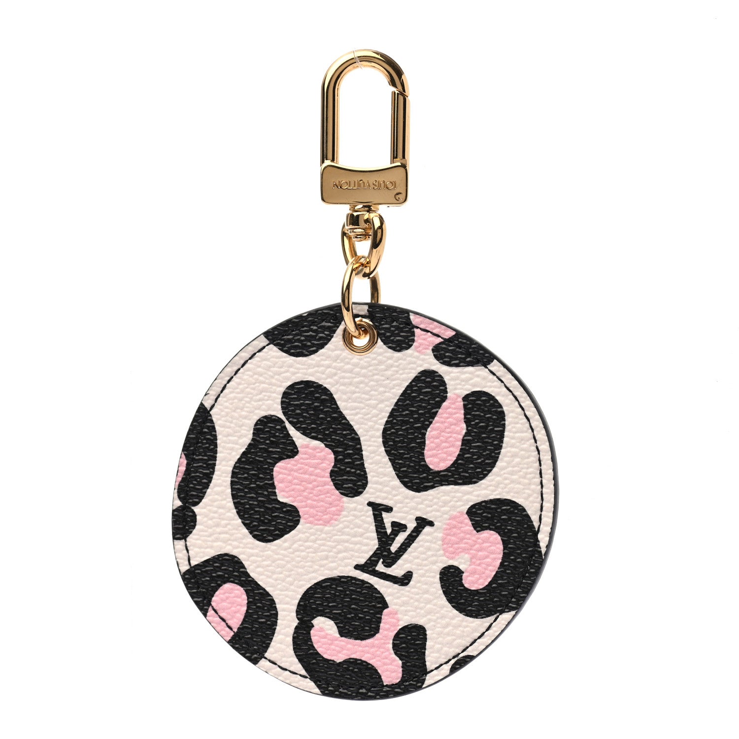 Louis Vuitton Monogram Wild At Heart Illustre Bag Charm Key Ring Black 1 of 4