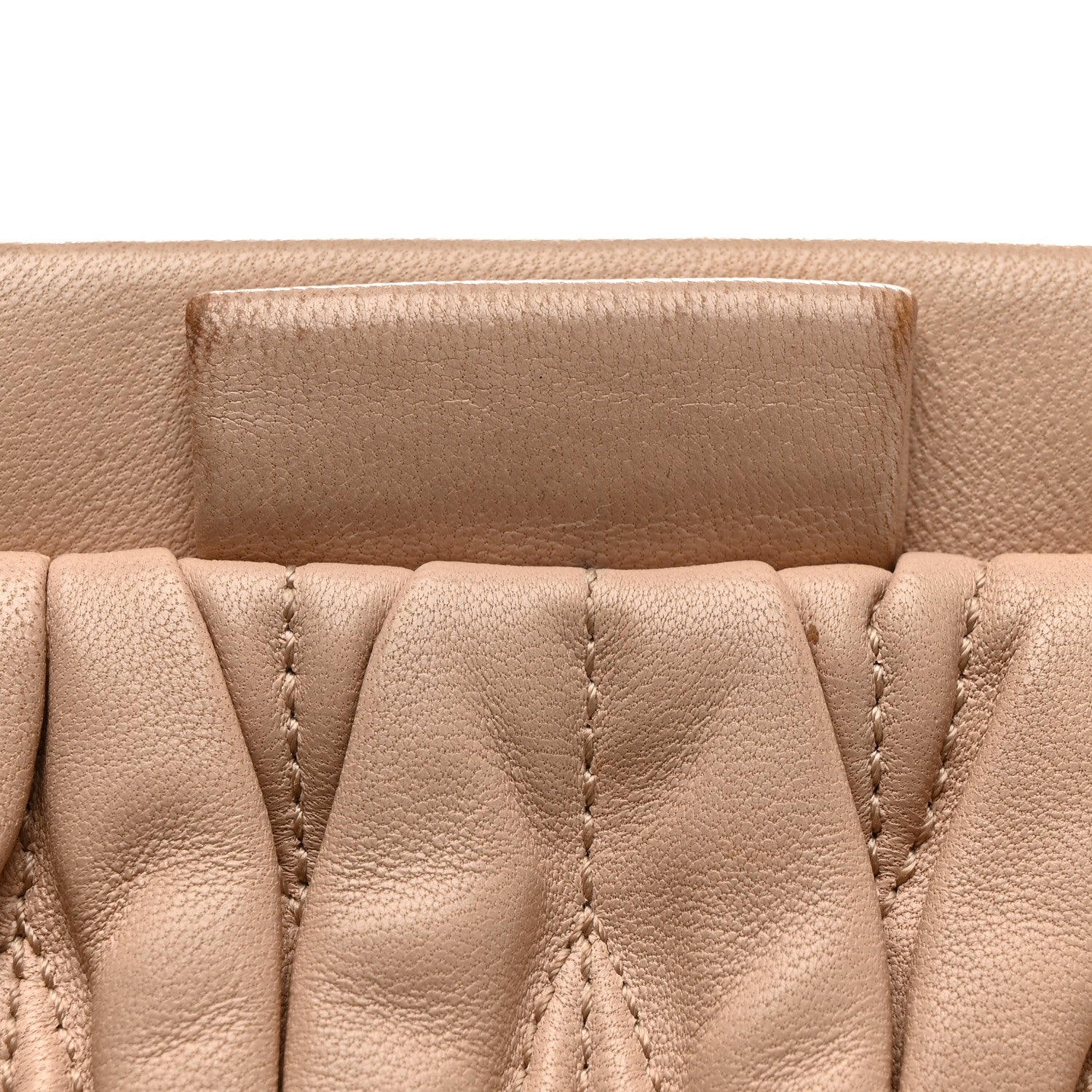 Miu Miu Nappa Matelasse Clutch Cammeo 8 of 10