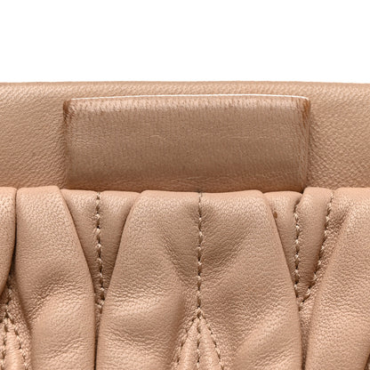Miu Miu Nappa Matelasse Clutch Cammeo 8 of 10