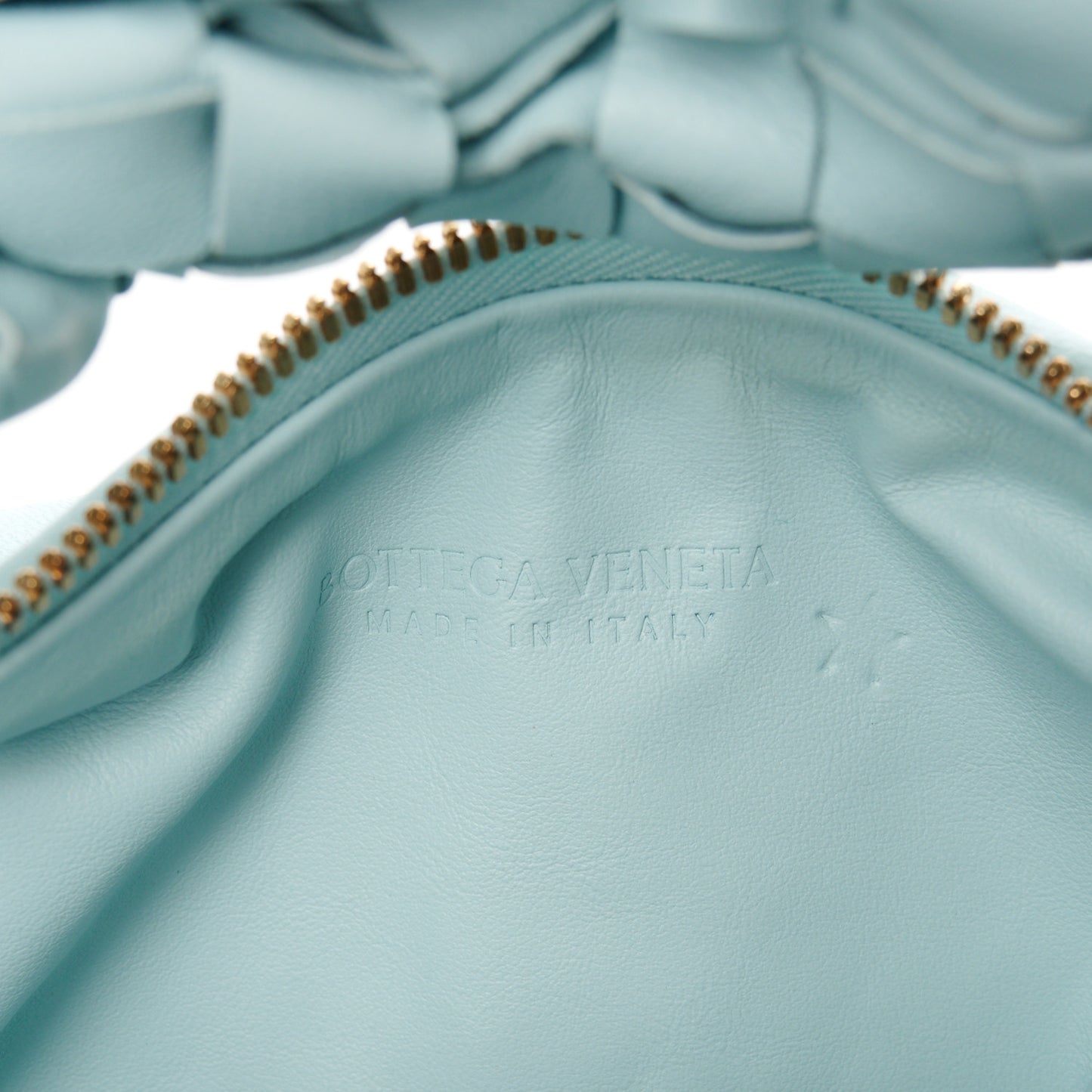 Nappa Intrecciato Mini Jodie Teal Washed