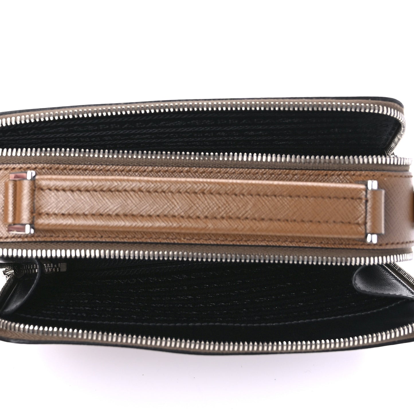 Saffiano Travel Medium Brique Crossbody Bag Cannella