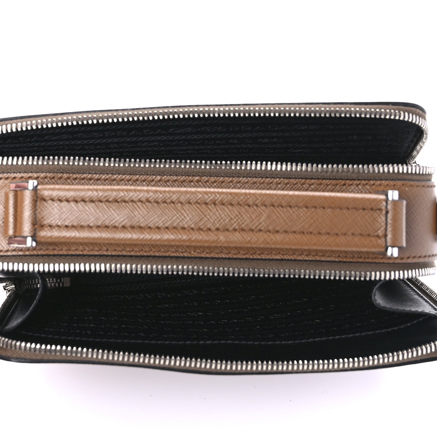 Prada Saffiano Travel Medium Brique Crossbody Bag Cannella 4 of 8