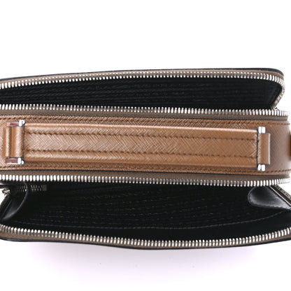 Prada Saffiano Travel Medium Brique Crossbody Bag Cannella 4 of 8