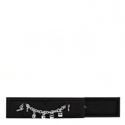 Hermes Sterling Silver Five Bags Amulette Charm Bracelet ST 5 of 5