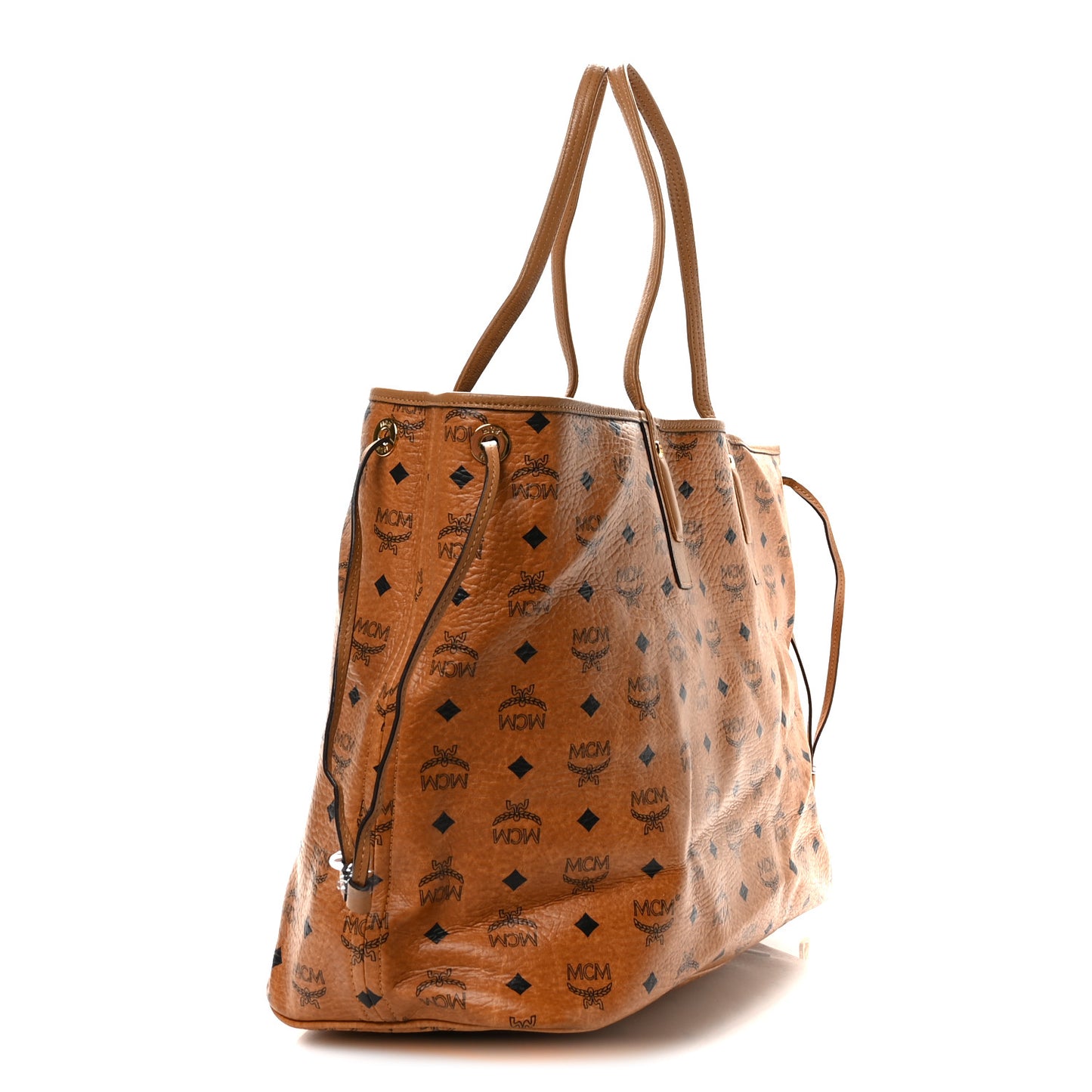 Visetos Large Liz Reversible Shopper Tote Cognac