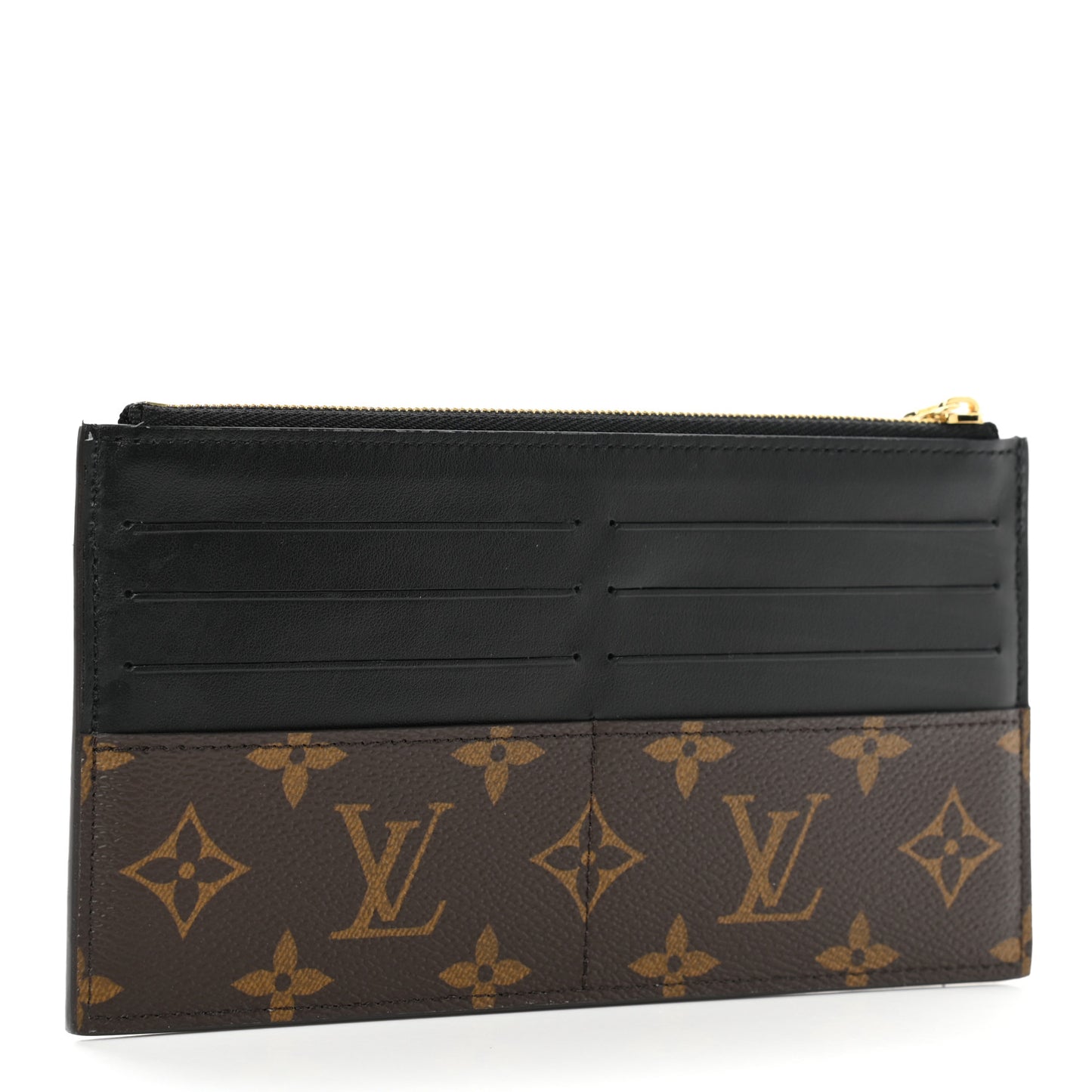 Monogram Slim Purse Black