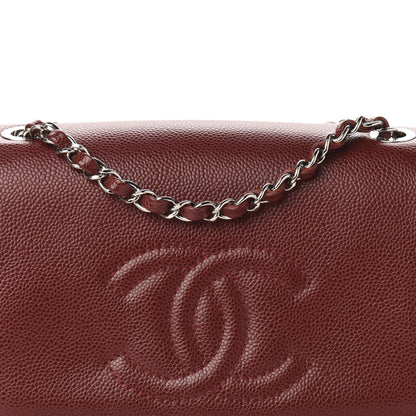 Chanel Caviar Medium Timeless CC Flap Dark Red 11 of 11