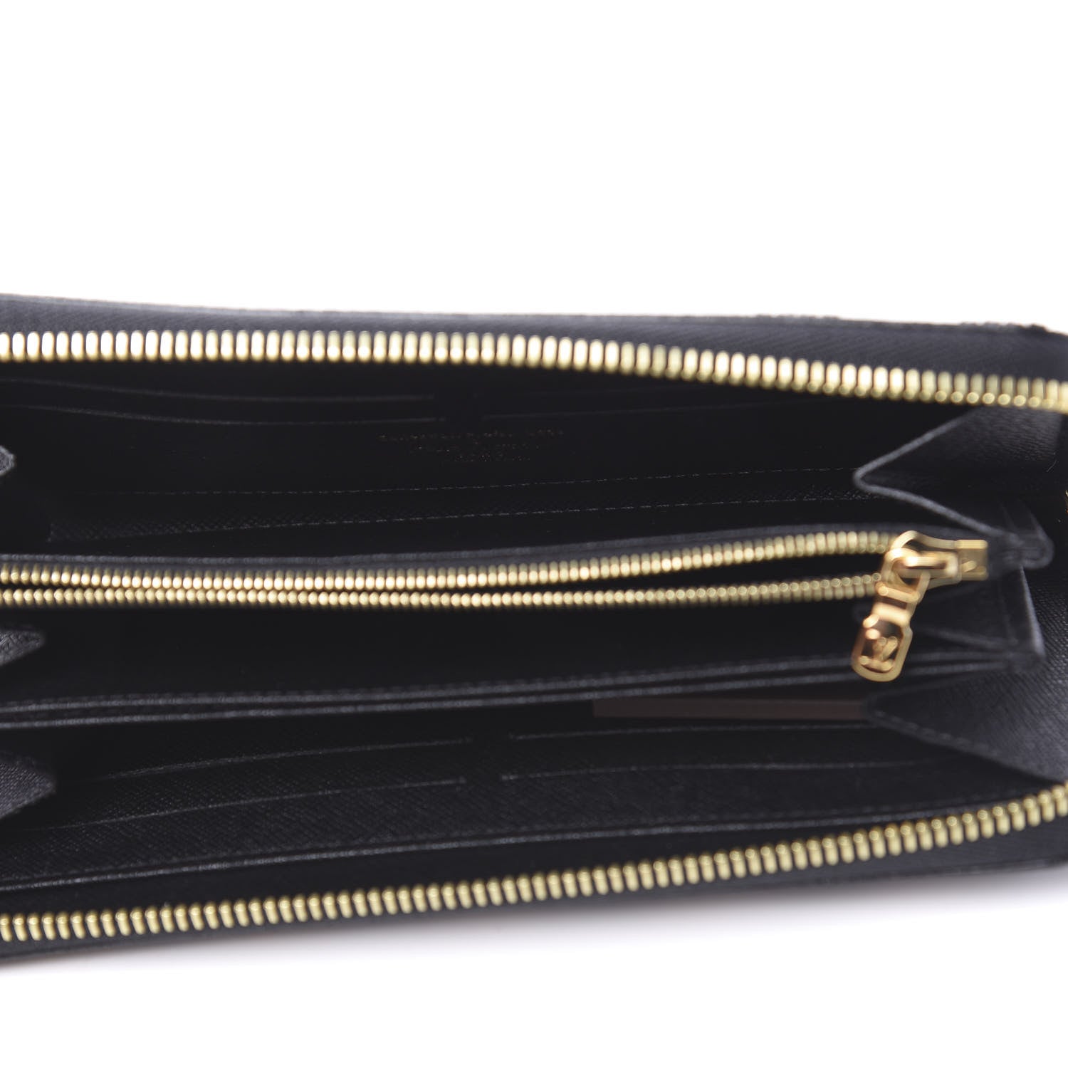 Louis Vuitton Damier Paillettes Zippy Wallet Black 5 of 7