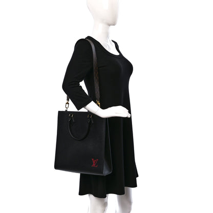 Louis Vuitton Epi Sac Plat PM Black 2 of 10
