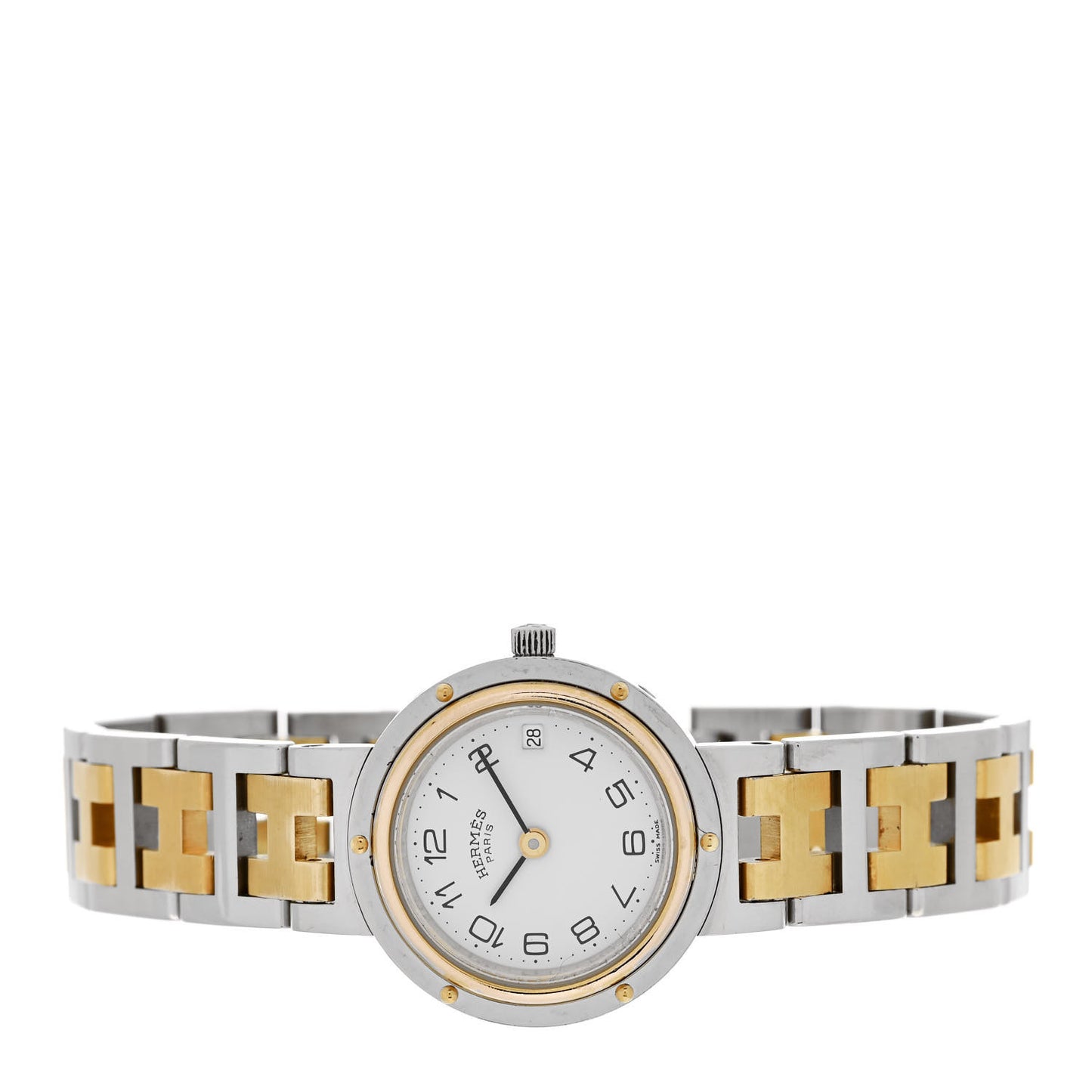 Stainless Steel 24mm Clipper Quartz Watch Gold