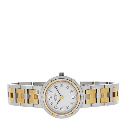 Hermes Stainless Steel 24mm Clipper Quartz Watch Gold 2 of 4