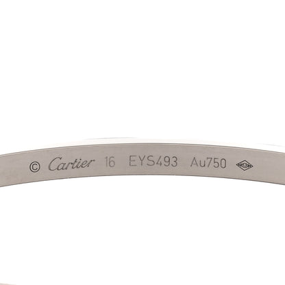 Cartier 18K White Gold Small LOVE Bracelet 16 3 of 5